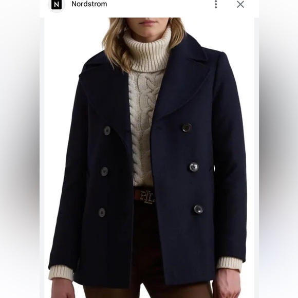 Classic Woolrich Navy Vintage Peacoat - Picture 2 of 9